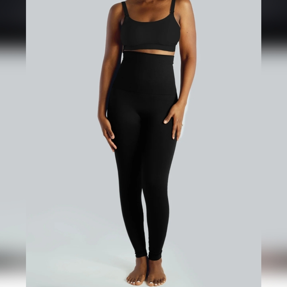 Belly Bandit Mother Tucker Black High-Waisted Leggings